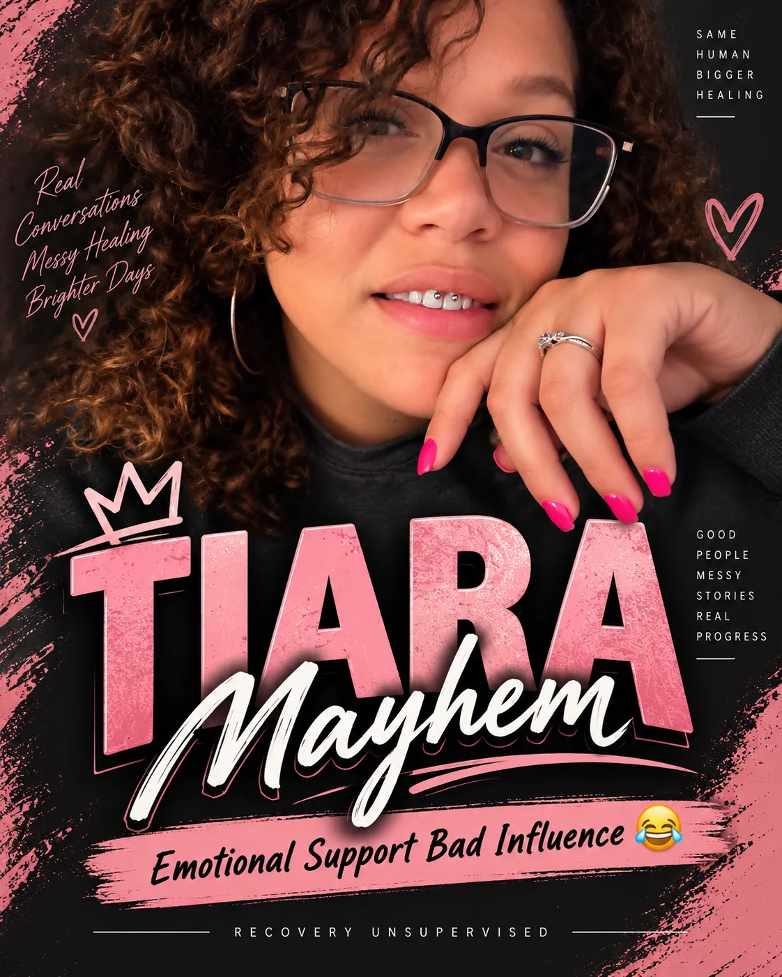 Tiara Mayhem, co-host of Recovery Unsupervised