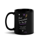 Black Glossy Mug — Purple & Black — Original