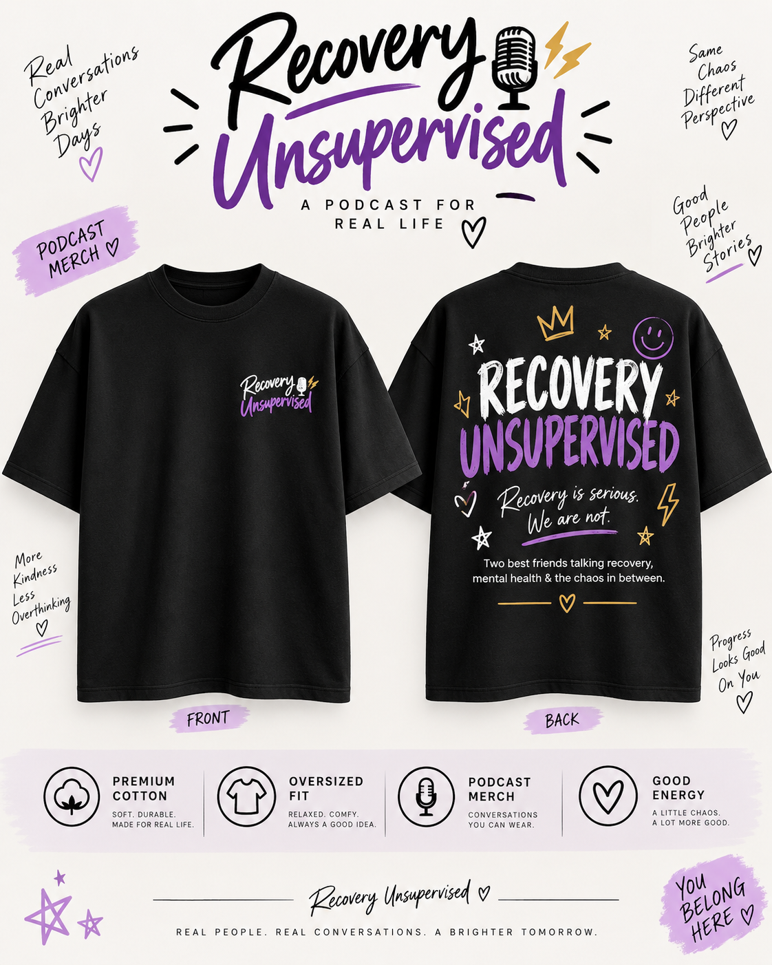 Black Oversized Tee